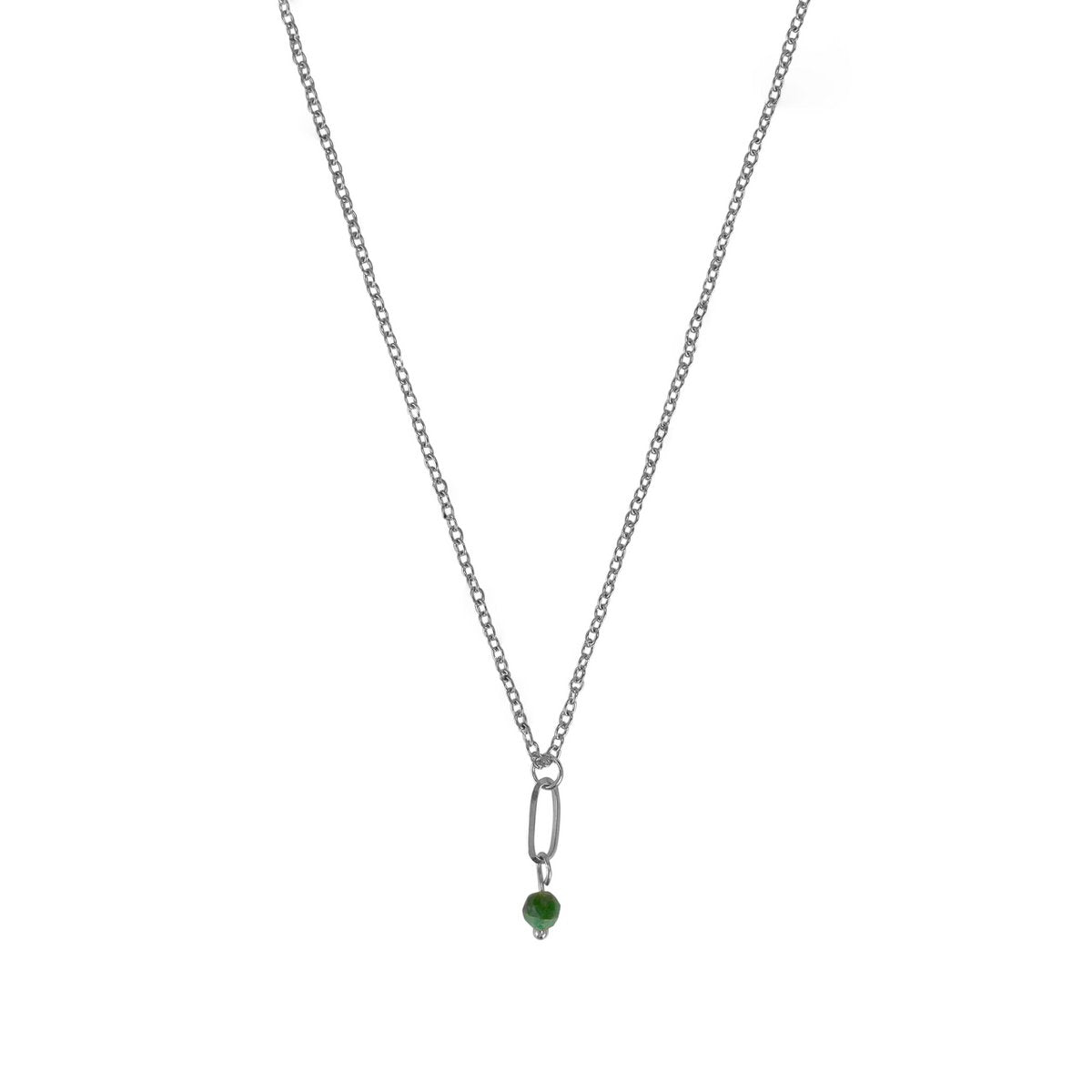 Ketting Smaragd - Zilver