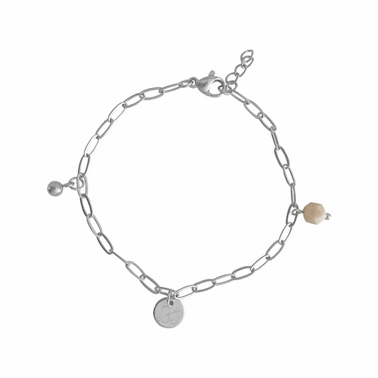 Armband Ohm Bedel & Jade - Zilver
