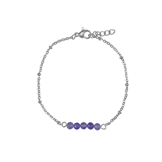 Armband Amethist - Zilver