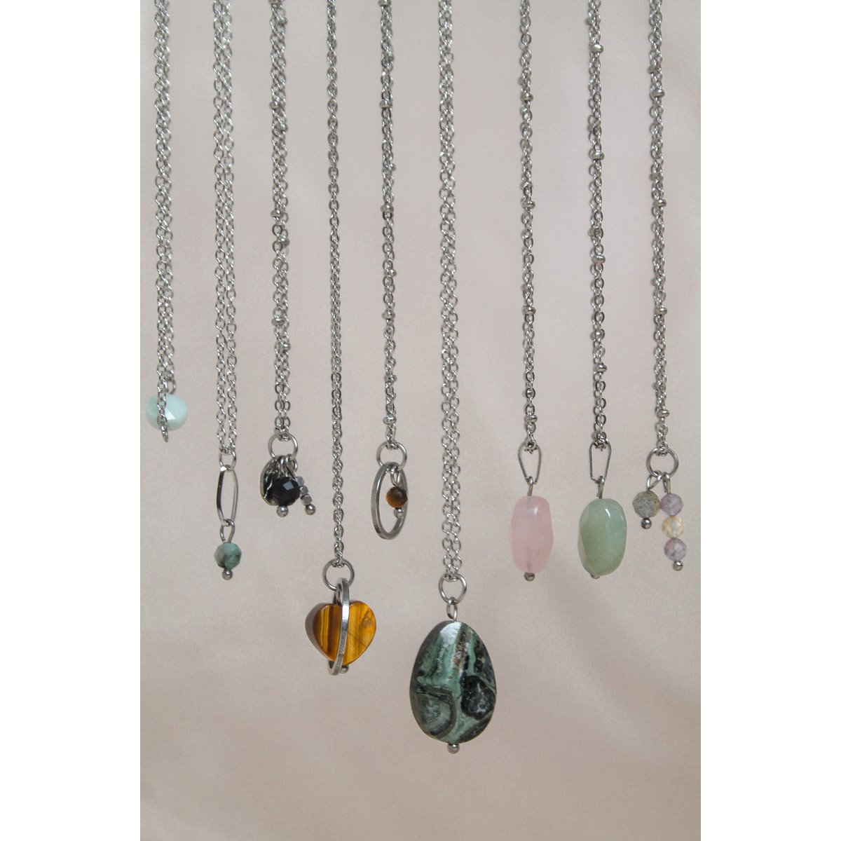 Ketting Smaragd - Zilver
