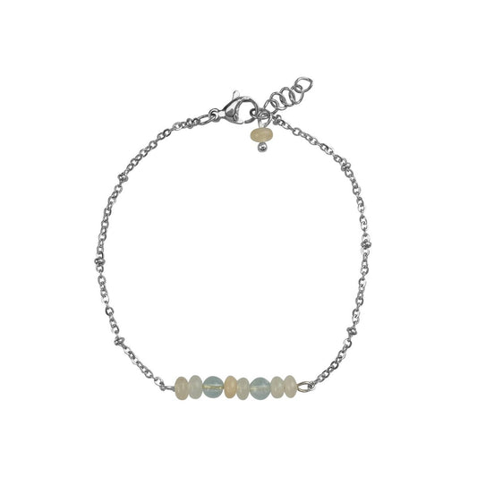 Armband Aquamarijn & Aventurijn - Zilver