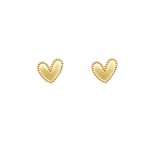 Hartjes Oorknopjes - Goud