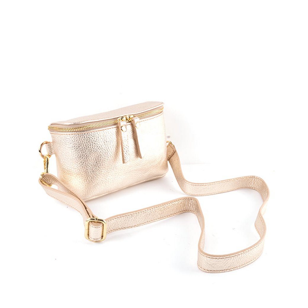 Lederen heuptas - Metallic | 5527731