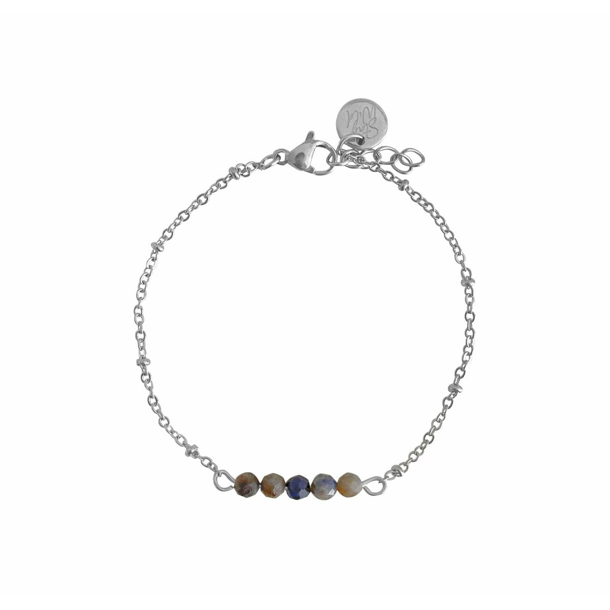 Saffier & Stay Wild Armband - Zilver