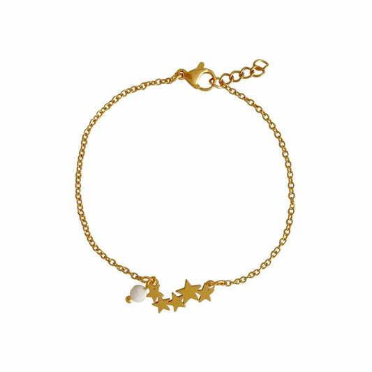 Armband Sterretjes & Maansteen - Goud