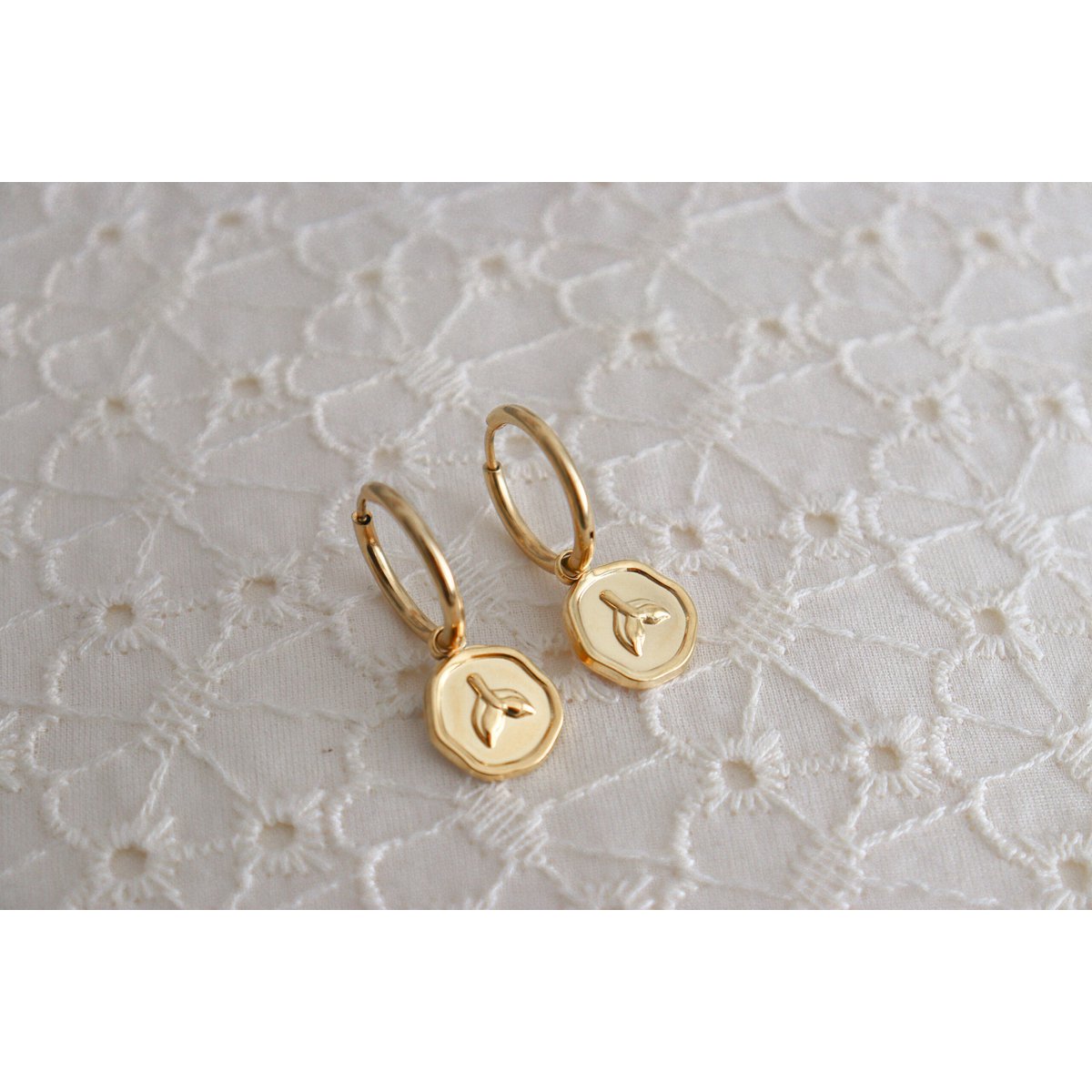Mermaid Tail Oorringen - Goud