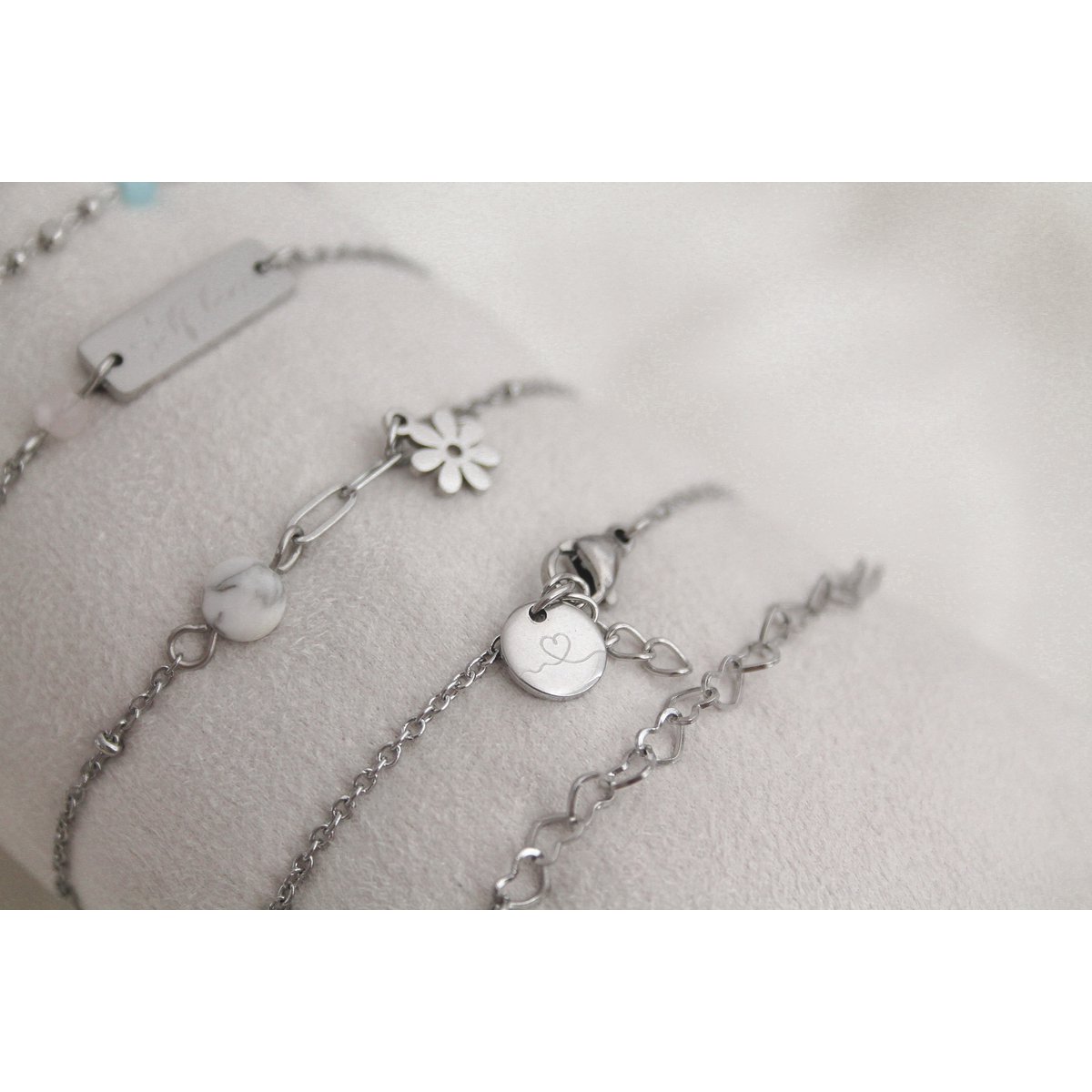 Armbandje Love Bedel - Zilver