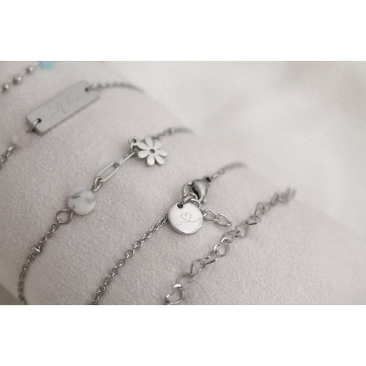 Armbandje Love Bedel - Zilver