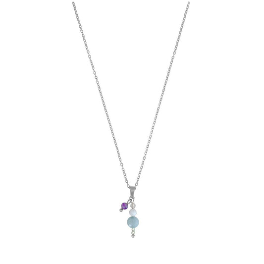 Harmonie Edelstenen Ketting - Zilver