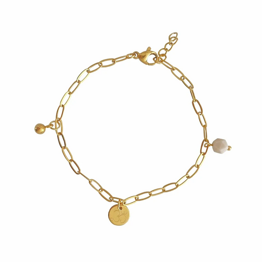 Armband Ohm Bedel & Jade - Goud