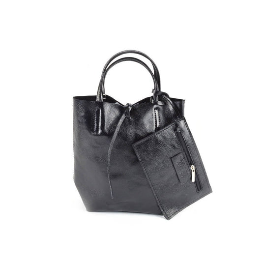 Lederen Mini shopper Metallic | 5526331