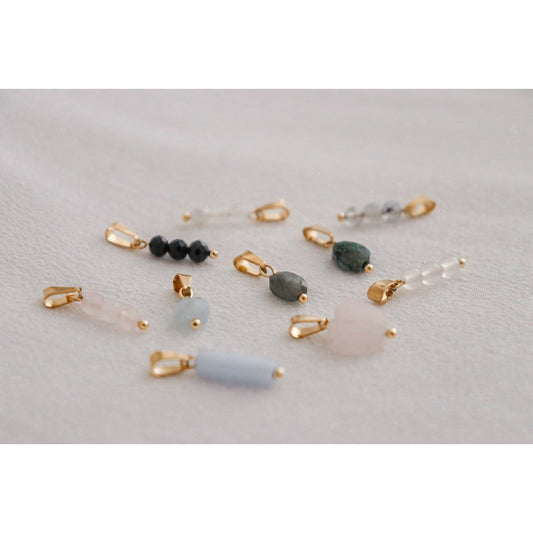 Edelsteen Ketting Hangers - Zilver