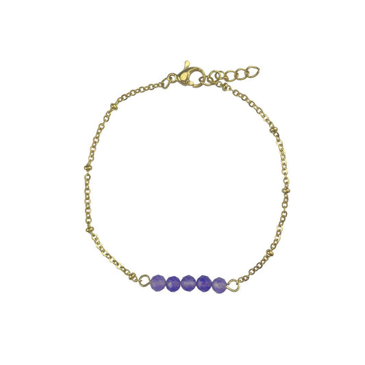 Armband Amethist - Goud