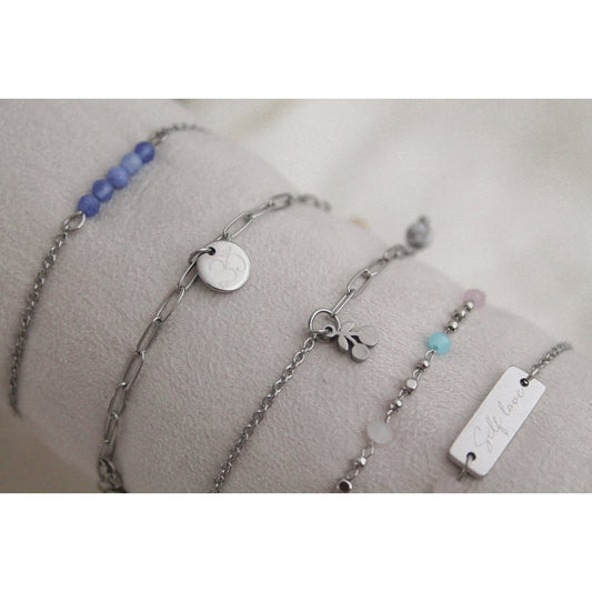 Armbandje Howliet & Kersje - Zilver