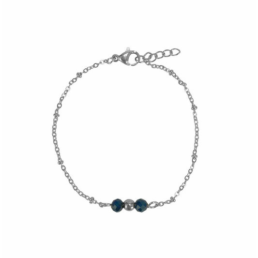 Armband Goud Obsidiaan - Zilver