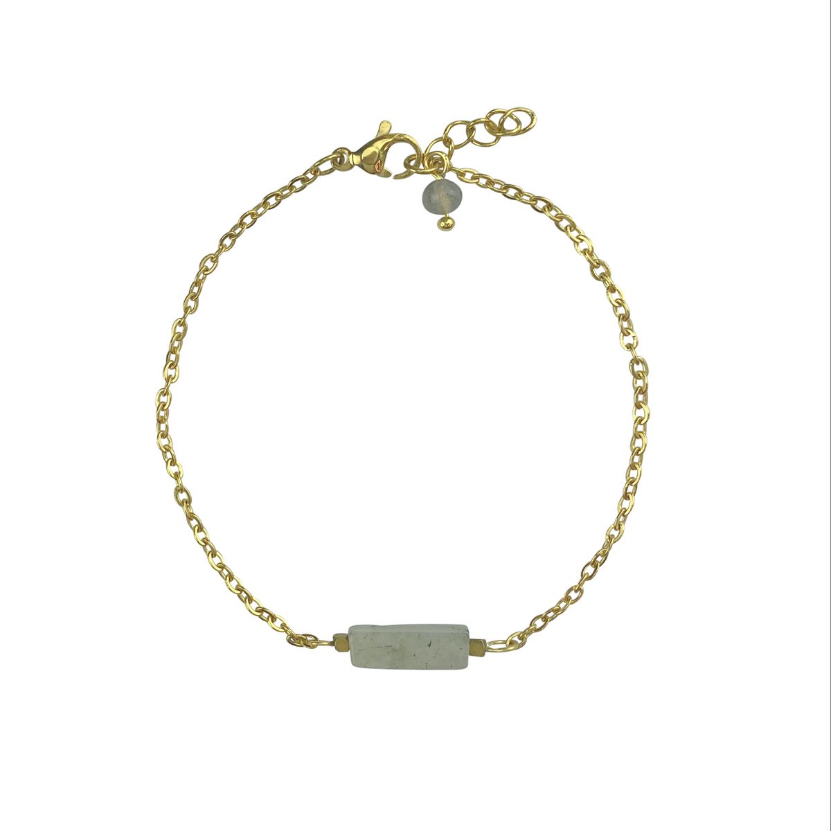 Armband Labradoriet & Hematiet - Goud